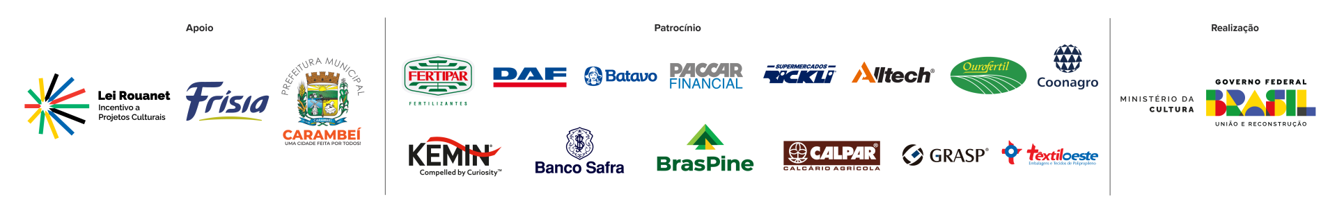 Faixa Patrocinadores 2025