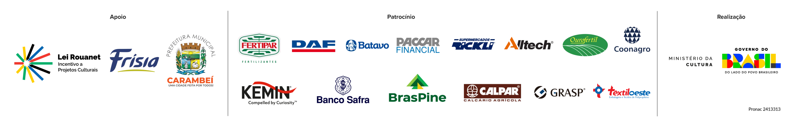 PATROCINADORES 15º NATAL NO PARQUE